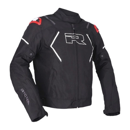 Kurtka tekstylna RICHA VENDETTA BLACK/WHITE/RED czarny biały czerwony
