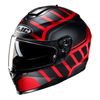 Kask integralny HJC C70N HOLT BLACK/RED czerwony czarny