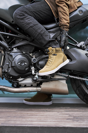 Trampki motocyklowe SHIMA SX-2 EVO BROWN brązowy biały