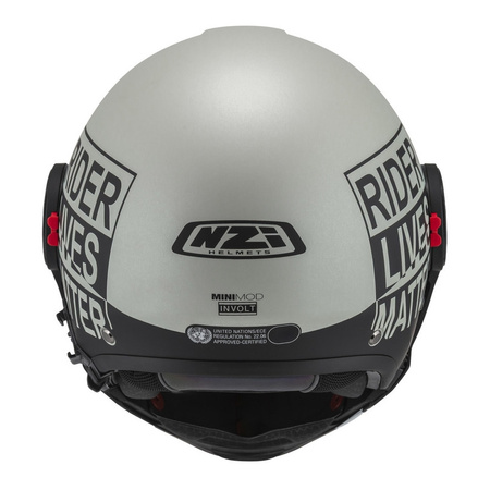 Kask szczękowy NZI MINIMOD INVOLT GREY BLACK GREY MATT szary czarny