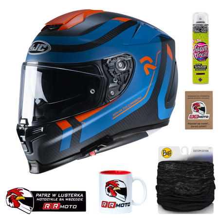 Kask integralny HJC R-PHA 70 CARBON REPLE BLACK/BLUE/RED niebieski czerwony czarny