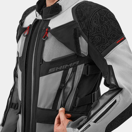 Kurtka tekstylna SHIMA TRACKER LIGHT GREY szary