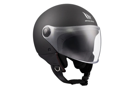 Kask otwarty MT STREET S SOLID MATT BLACK czarny mat