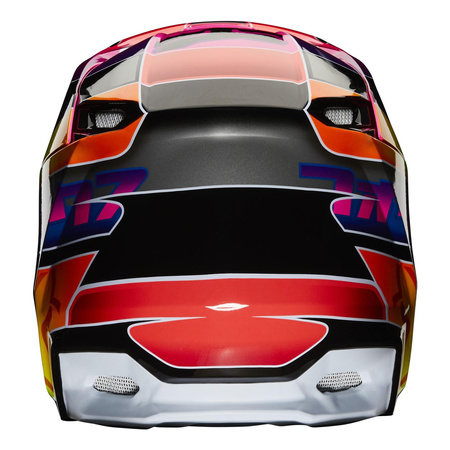 Kask cross dziecięcy FOX JUNIOR V1 YORR MULTI różowy czerwony fluo żółty fluo biały czarny niebieski