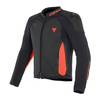 Kurtka skórzana DAINESE INTREPIDA PERFORATED BLACK/RED FLUO czarny czerwony fluo