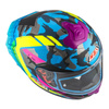Kask integralny NZI TRENDY CAMU BLUE NEON PINK BLUE S MATT niebieski różowy