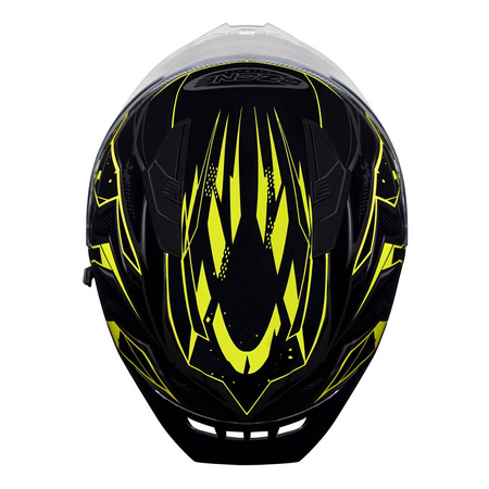 Kask integralny OZONE SPRINT BLACK/GREY/FLO YELLOW szary żółty fluo czarny