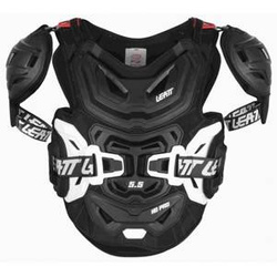 Buzer LEATT CHEST PROTECTOR 5.5 PRO HD BLACK czarny biały