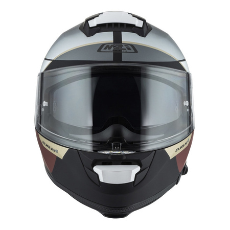 Kask integralny NZI EURUS 4 STREAM VANGUARD BLACK SAND RED TINTED MATT czarny beżowy czerwony