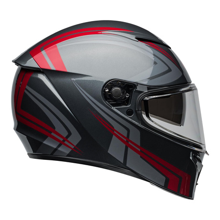 Kask integralny BELL LITHIUM ECE6 JETSTREAM GRAY/CANDY RED szary czerwony