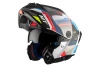 Kask szczękowy MT ATOM 2 SV BAST WHITE/BLUE/RED biały niebieski czerwony czarny