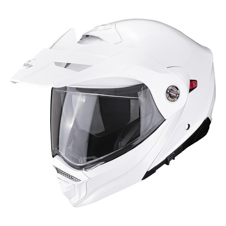 Kask szczękowy SCORPION ADX-2 SOLID PEARL WHITE biały