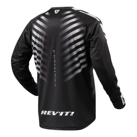 Bluza cross REVIT ROUGH BLACK/WHITE czarny biały