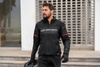 Kurtka tekstylna SHIMA DRIFT+ MEN BLACK czarny szary czerwony