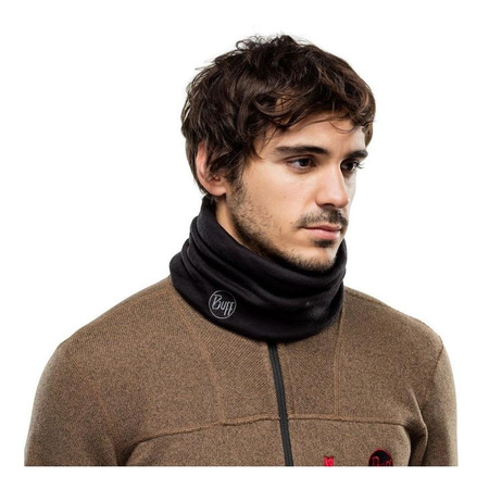 Chusta komin BUFF HEAVYWEIGHT MERINO WOOL SOLID BLACK