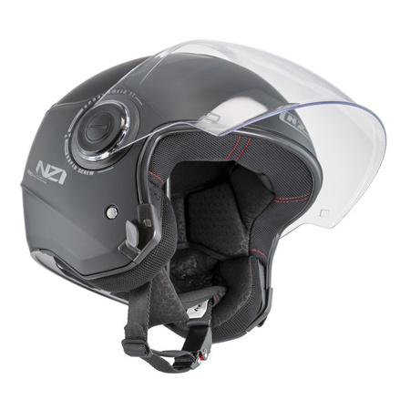 Kask otwarty NZI CIVIC SOLID MATT BLACK czarny mat