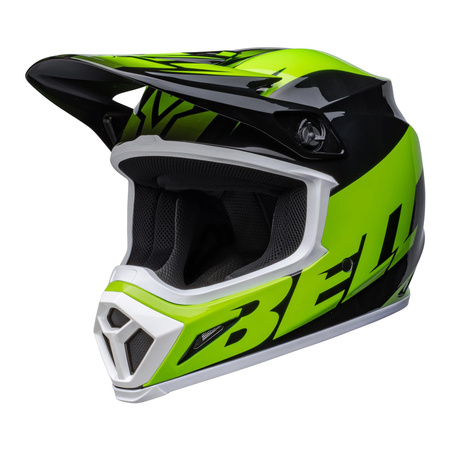 Kask cross BELL MX-9 MIPS DISRUPT BLACK/GREEN czarny zielony fluo