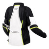 Kurtka tekstylna damska OZONE SAHARA LADY BLACK/GREY/FLO YELLOW szary żółty fluo czarny