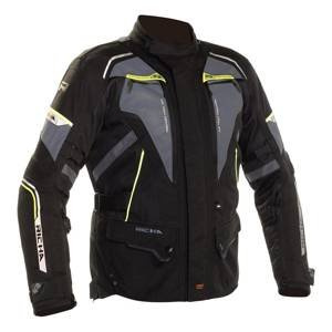 Kurtka tekstylna RICHA INFINITY II FLARE FLUO czarny grafitowy żółty fluo