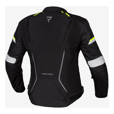 Kurtka tekstylna damska REBELHORN BLAST LADY ICE/BLACK/FLO YELLOW czarny szary żółty fluo