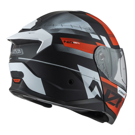 Kask szczękowy NZI COMBI 3 DUO METRIC BLACK RED MATT czarny czerwony