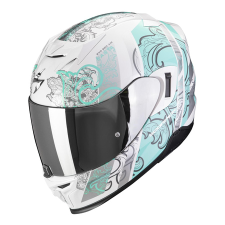 Kask integralny SCORPION EXO-520 EVO AIR FASTA WHITE/LIGHT BLUE biały niebieski