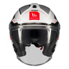Kask otwarty MT COSMO SV SILENCE WHITE/SILVER biały srebrny czerwony