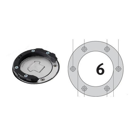 Mocowanie TANK RING SW MOTECH EVO YAMAHA BULLDOG (-05) 6 ŚRUB BLACK czarny