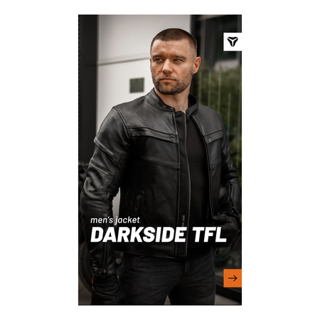 Kurtka skórzana SECA DARKSIDE TFL BLACK czarny