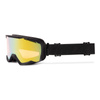 Gogle motocyklowe IMX SNOW BLACK MATT/BLACK SZYBA PODWÓJNA GOLD IRRIDIUM + BROWN czarny