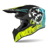 Kask cross Airoh WRAAP SMILE YELLOW MATT zielony niebieski biały czarny