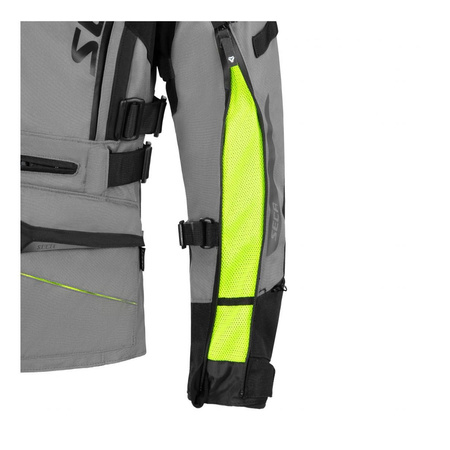 Kurtka tekstylna damska SECA ARRAKIS III LADY TITANIUM szary żółty fluo czarny
