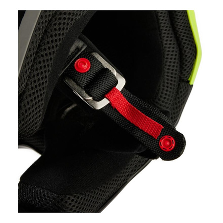 Kask cross FOX V1 STREAK BLACK/YELLOW żółty fluo niebieski czarny