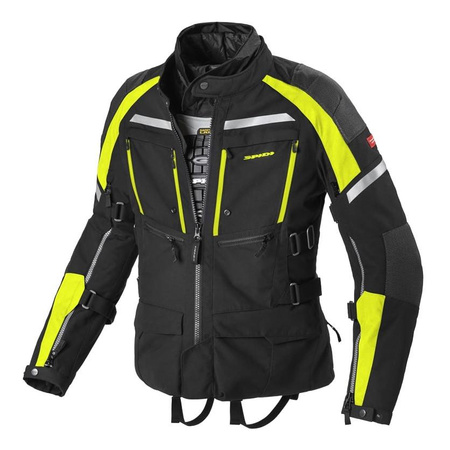 Kurtka tekstylna SPIDI ARMAKORE YELLOW FLUO czarny żółty fluo