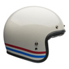 Kask otwarty BELL CUSTOM 500 ECE6 STRIPES PEARL WHITE/RED/BLUE biały czerwony niebieski