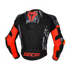 Kurtka skórzana SECA SRS II FLUO RED czerwony fluo czarny szary