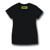 Koszulka T-shirt damska DAVCA LOGO BLACK/FLUO czarny żółty fluo
