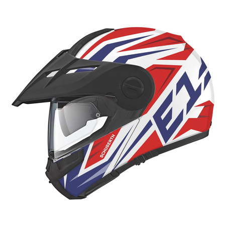 Kask szczękowy SCHUBERTH E1 ECE TUAREG RED czerwony niebieski biały