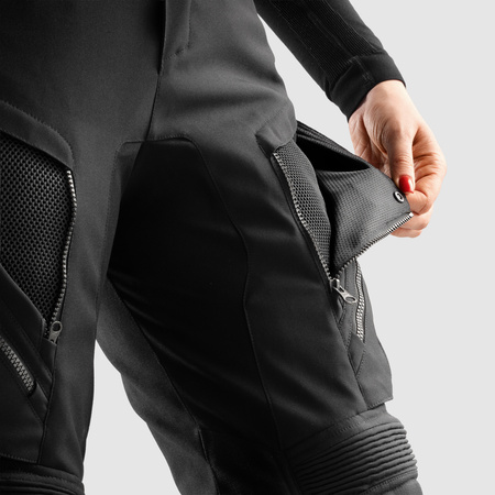 Spodnie tekstylne damskie REBELHORN HARDY 3.0 LADY BLACK czarny