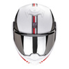 Kask szczękowy SCORPION EXO-TECH EVO GENRE MATT WHITE/SILVER/RED biały srebrny czerwony