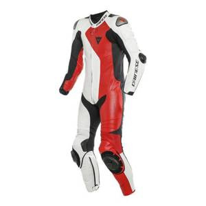 Kombinezon jednoczęściowy DAINESE ADRIA PERFORATED WHITE/RED biały czerwony czarny
