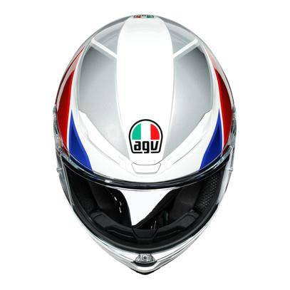 Kask integralny AGV K6 HYPHEN WHITE/RED/BLUE biały czerwony niebieski