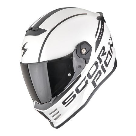 Kask integralny SCORPION COVERT FX DANKO MATT PEARL WHITE/BLACK czarny biały
