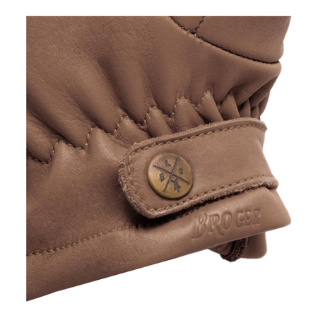 Rękawice miejskie damskie BROGER ALASKA LADY VINTAGE BROWN brązowy