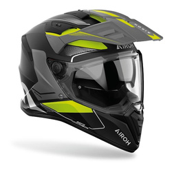 Kask integralny AIROH BANDIT BADX-X TUNE YELLOW MATT żółty fluo szary czarny