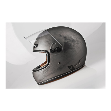 Kask integralny LAZER OROSHI CAFE RACER ALU BRUSHED srebrny szary