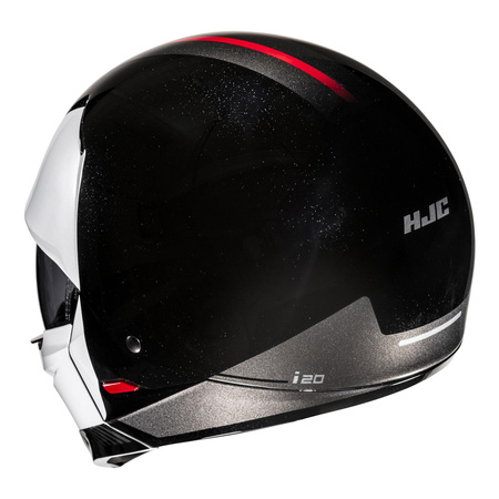 Kask otwarty z wpinaną szczęką HJC I20N VENA BLACK/WHITE czarny biały