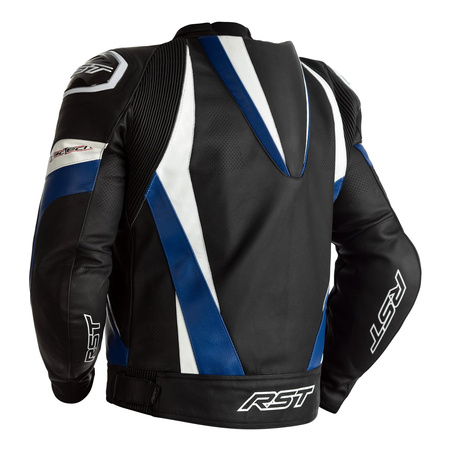 Kurtka skórzana RST TRACTECH EVO 4 CE BLACK/BLUE czarny niebieski