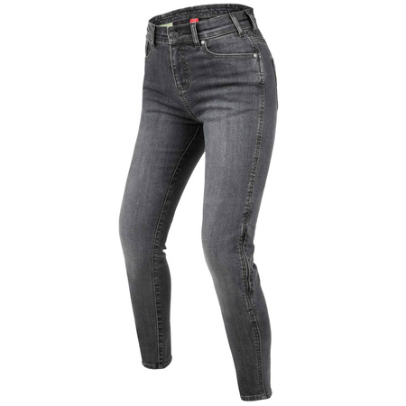 Jeansy motocyklowe damskie REBELHORN CLASSIC III LADY SKINNY FIT WASHED GREY szary