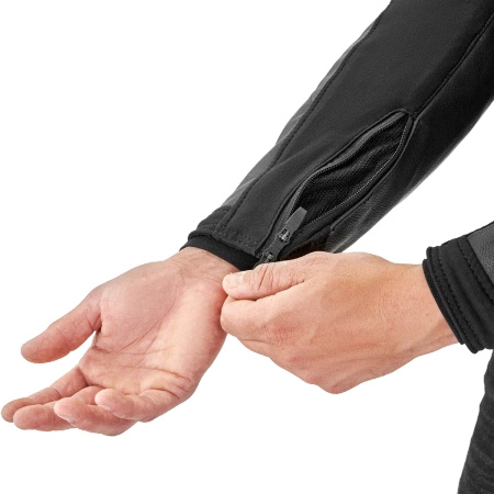 Kurtka skórzana SHIMA BANDIT 2.0 BLACK/BLACK czarny